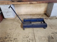 INDUSTRIAL PULL CART W/ TOOL BOX ON EACH SIDE