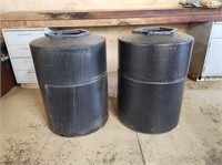 INDUSTRIAL TRASH CANS (EACH HAS A SMALL HOLE...