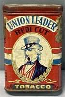 Union Leader Tobacco Advertising Tin Uncle Sam