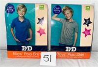 Boys’ Polo Shirts (2), Size L (12-14)