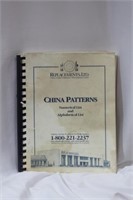 Soft Cover Book: China Patterns