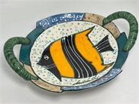 Saldaitis Ceramic Fish Bowl - Signed