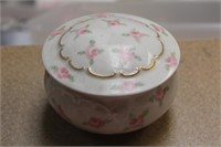 Porcelain Floral Trinket Box