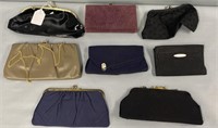 8 Purses Handbags Lot 1940’s-60’s