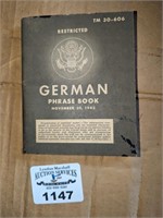 WW II1943 German Phrase Book