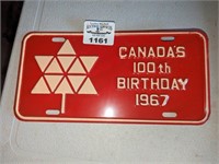 1967 Collector car plate