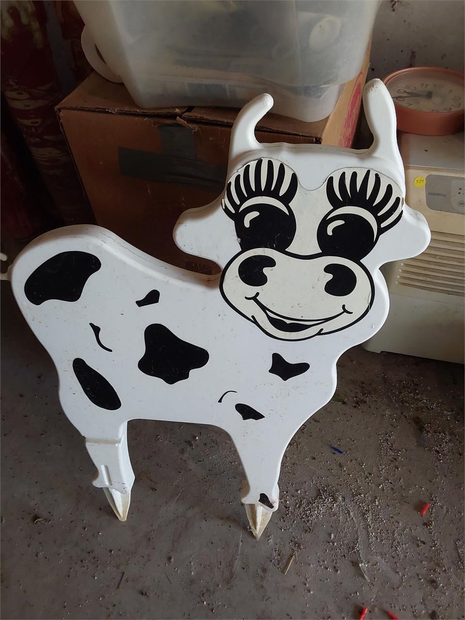 Cow Plastic yard decoration