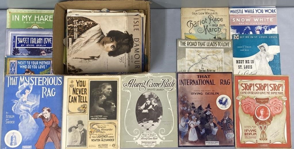 Popular Sheet Music Lot Collection