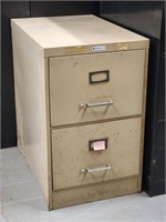 COMMODORE 2 DRAWER METAL FILE CABINET