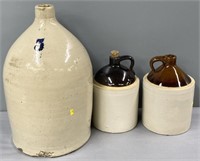 Stoneware Jugs Lot Collection