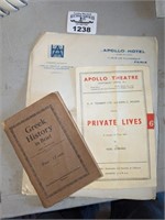Greek Hist. Bk & Apollo Theatre collectibles