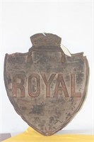 An Antique Fire Mark "Royal" Sign