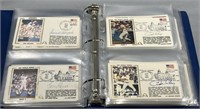 140 +/-  Signed 1st Day Covers Baseball Binder