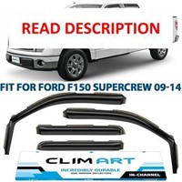 $75  CLIM ART Rain Guards for Ford F150  4 pcs
