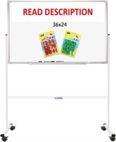 $94  36x24 Magnetic Dry Erase Board - Stand