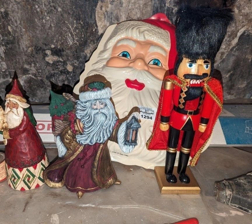 Nutcracker and Christmas decorations