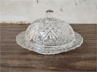 ANCHOR HOCKING COVERED BUTTER DISH