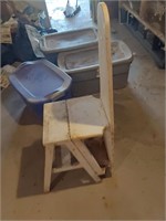 Convertible stool/chair/ironing board