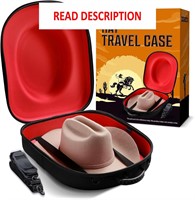 $70  Cowboy Hat Holder Case for Travel  Red  Large