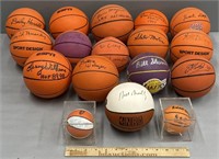 16 Signed Mini Basketballs