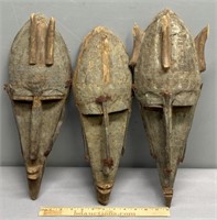 Carved Wood Ethnographic Masks