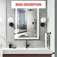 $80  28x20 LED Mirror  Anti-Fog  Dimmable