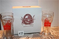 2 Special Holiday Beer Glasses