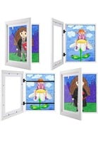 4Pack Kids Art Frames White, 10x12.5 Kids