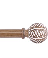 Wood Curtain Rods 48 to 84 Inch,1 Inch Boho