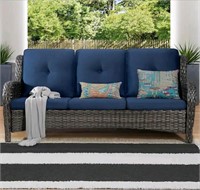 3-Seat Wicker Outdoor Patio Sofa