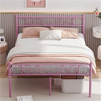 Elephance Full Size Bed Frame with Headboard and