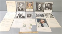 Signed Political Photos & Documents Lot