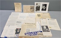 Political Paper Ephemera Lot Collection