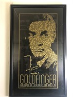 Framed "Goldfinger" Movie Poster