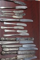 A Large Lot of Silverplated Knives