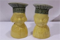 Oriental Ceramic Salt and Pepper Shakers