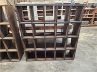 INDUSTRIAL PIGEON HOLE SHELVING UNIT