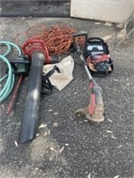 Miscellaneous power tools and water hose