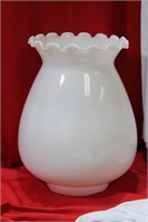 A Milk Glass Lampshade
