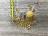 (3) Vintage Glass Perfume Bottles