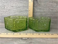 Pair of Vintage Glass Dishes