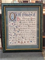 FRAMED & MATTED "THE LORD'S PRAYER"