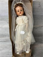 Vintage Doll in Bridal Gown