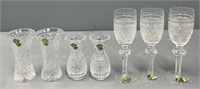 Waterford Cut Glass Crystal Vases & Stemware