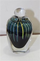 A Rare Signed Artglass Parfume Bottle
