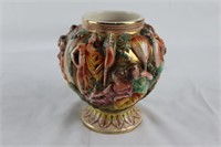 Vintage Italian Handpainted Pottery Jar