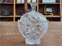 CRYSTAL COVERED CANDY DISH