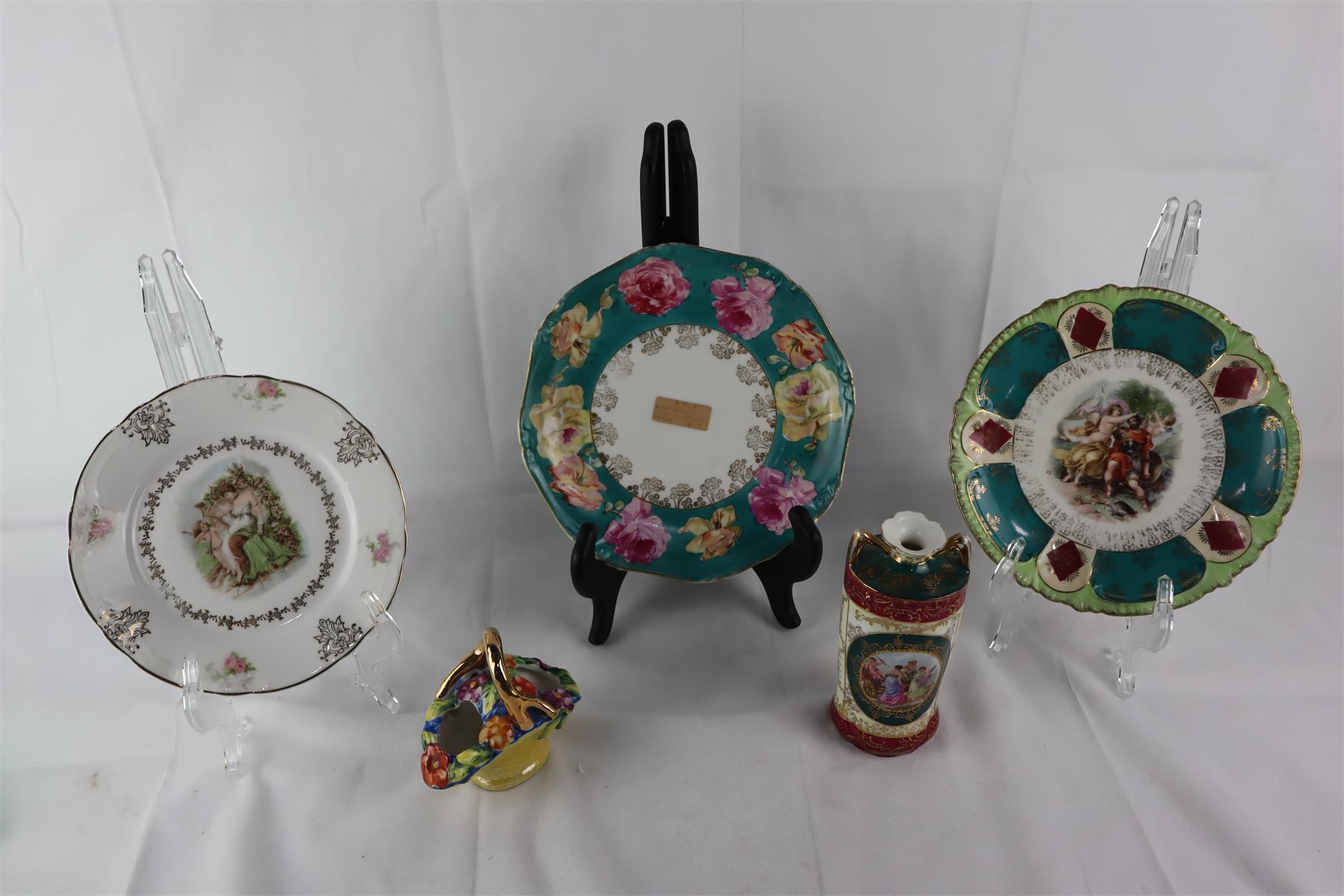Assorted German Porcelain Plates & More