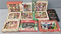 Christmas Ornaments & Lights Lot Collection