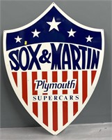 Sox & Martin Plymouth Supercars Enamel Sign